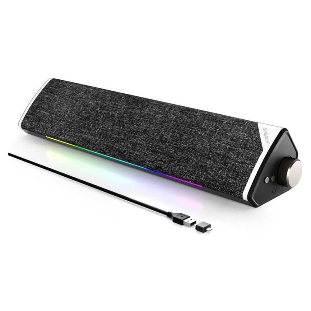 Anker Black Soundbar with Colorful LED